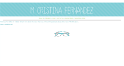 Desktop Screenshot of cristina-fernandez.com